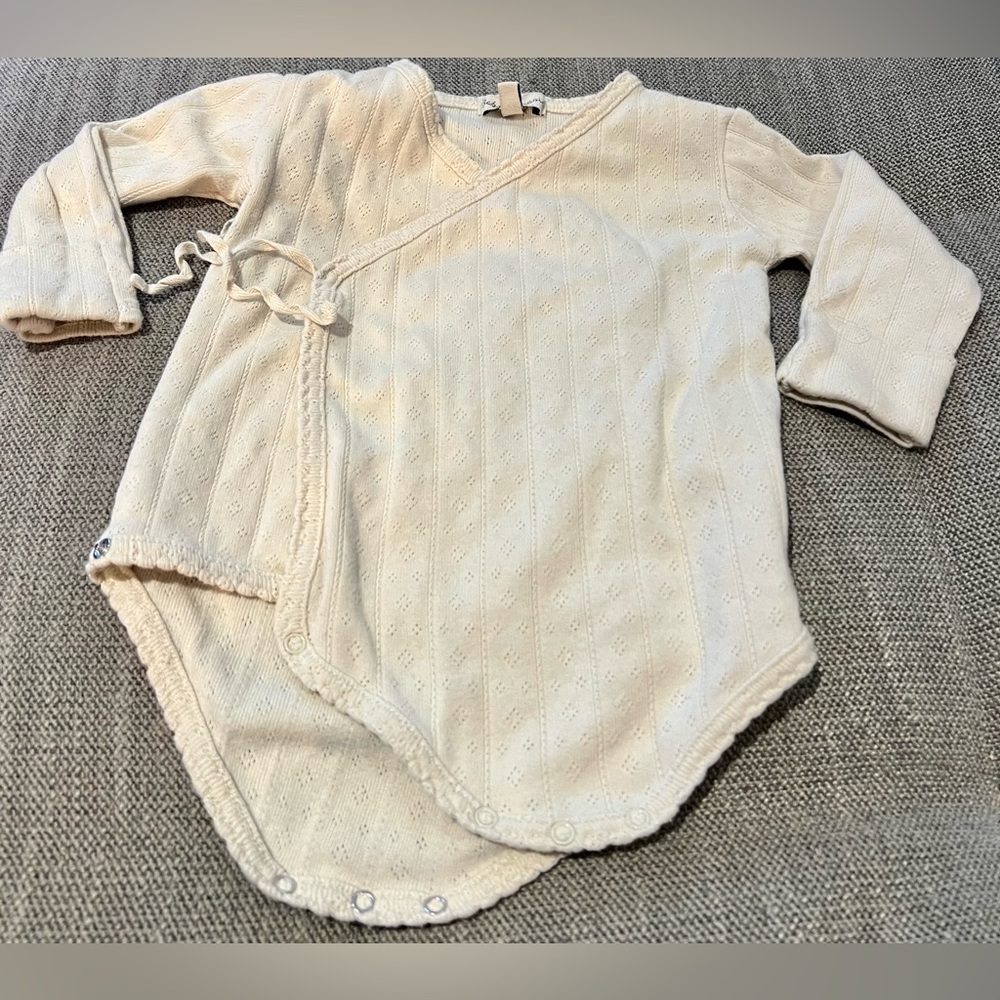 Bebe organic 9 month kimono onesie